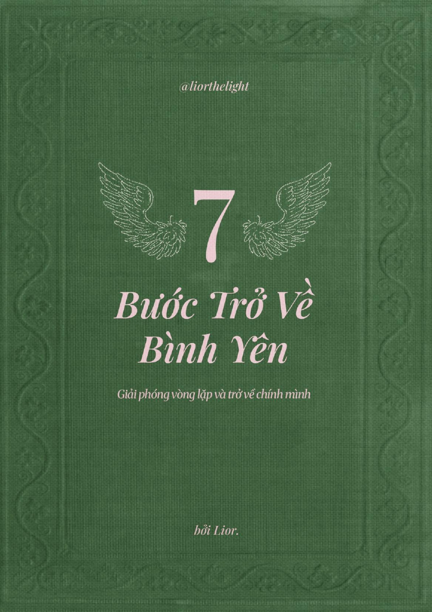 Bìa sách 7 Bước Trở Về Bình Yên